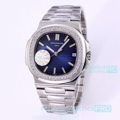 OE Factory Replica Patek Philippe 5711G Nautilus SS Diamond Watch